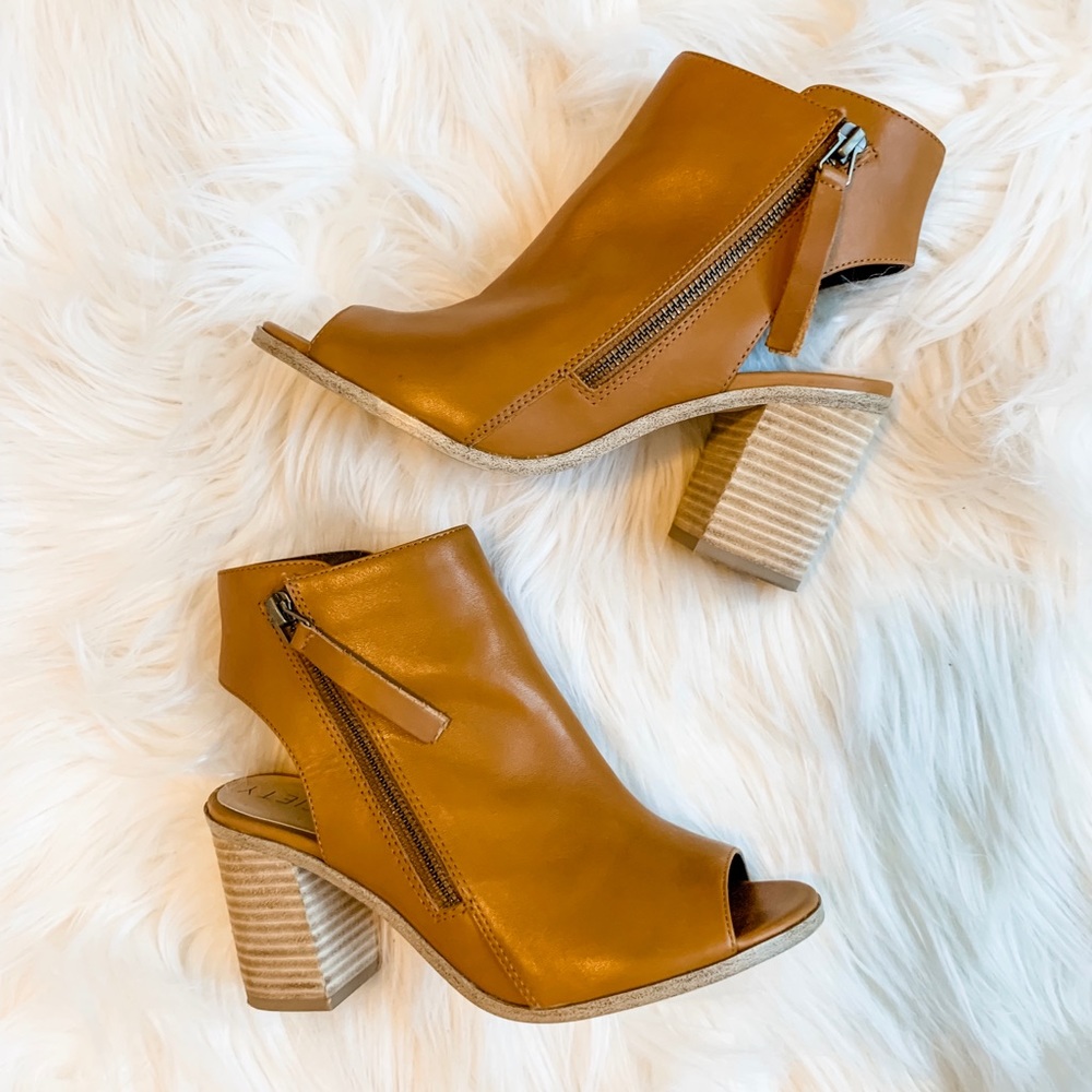 Sole Society Open Toe Booties